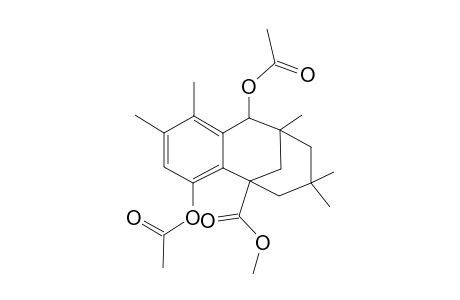 3,8-DIACETOXY-1-METHOXYCARBONYL-6-METHYL-5-NOR-DIISOPHORA-2(7),3,5-TRIENE