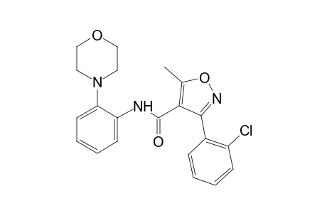 3-(o-chlorophenyl)-5-methyl-2'-morpholine-4-isoxazolecarboxanilide