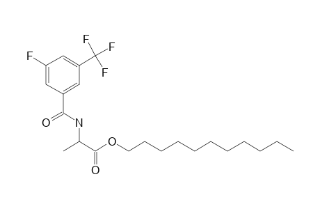 D-Alanine, N-(3-fluoro-5-trifluoromethylbenzoyl)-, undecyl ester