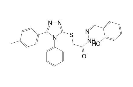 acetic acid, [[5-(4-methylphenyl)-4-phenyl-4H-1,2,4-triazol-3-yl]thio]-, 2-[(Z)-(2-hydroxyphenyl)methylidene]hydrazide