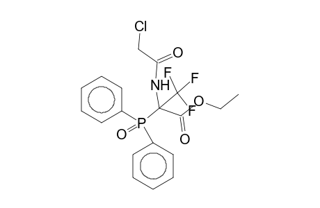 Ethyl 2-(2-chloroacetamido)-2-(diphenylphosphinoyl)-3,3,3-trifluoropropionate