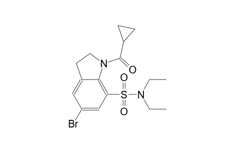 1H-indole-7-sulfonamide, 5-bromo-1-(cyclopropylcarbonyl)-N,N-diethyl-2,3-dihydro-