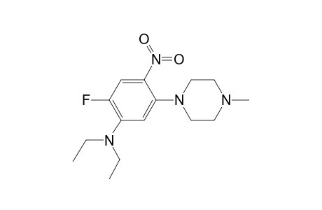 Diethyl-[2-fluoro-5-(4-methylpiperazino)-4-nitro-phenyl]amine