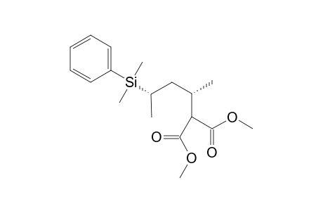 2-[(1S,3S)-3-[dimethyl(phenyl)silyl]-1-methyl-butyl]malonic acid dimethyl ester