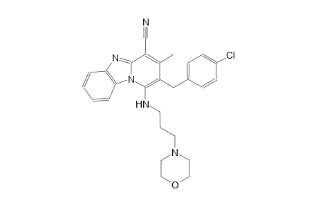 2-(4-chlorobenzyl)-3-methyl-1-{[3-(4-morpholinyl)propyl]amino}pyrido[1,2-a]benzimidazole-4-carbonitrile