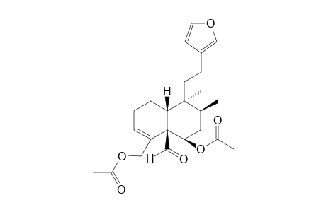 1-[2'-(Fur-3'-yl)ethyl]-1,3-dimethyl-4,5-bis(acetyloxy)-4a-formyl-1,2,3,4,7,8-hexahydronaphthalene