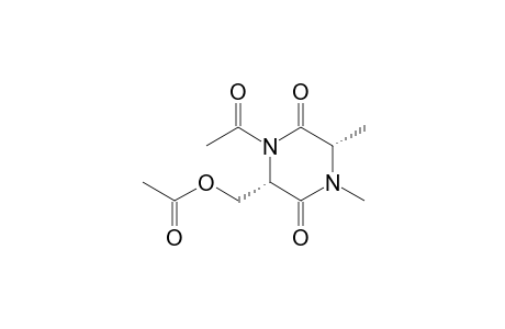 [(2S,5S)-1-acetyl-4,5-dimethyl-3,6-dioxo-piperazin-2-yl]methyl acetate