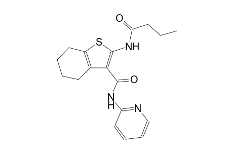 2-(butyrylamino)-N-(2-pyridinyl)-4,5,6,7-tetrahydro-1-benzothiophene-3-carboxamide