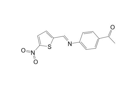 1-(4-{[(5-nitro-2-thienyl)methylidene]amino}phenyl)ethanone