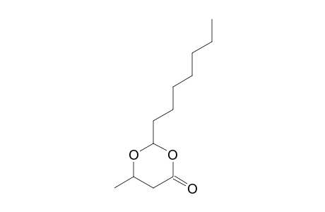 1,3-Dioxan-4-one, 2-heptyl-6-methyl