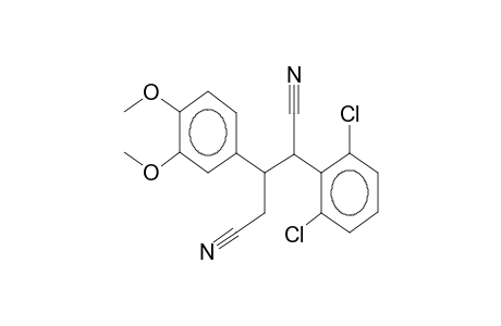 1,3-dicyano-1-(2,6-dichlorophenyl)-2-(3,4-dimethoxyphenyl)propane