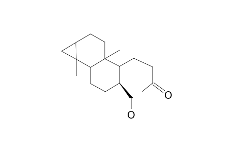 (-)-4-(3aS,5S,7bS,1aR,4R,7aR)-5-Hydroxymethyl-3a,7b-dimethylperhydrocyclopropa[a]naphthalen-4-ylbutan-2-one-
