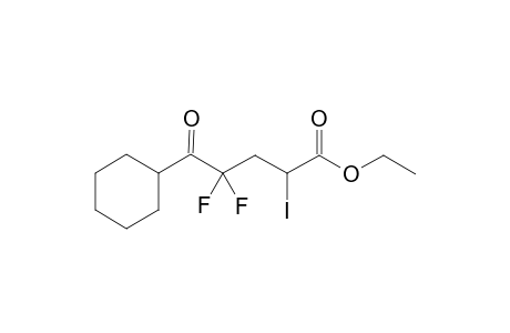 5-Cyclohexyl-4,4-difluoro-2-iodo-5-oxo-pentanoic acid ethyl ester