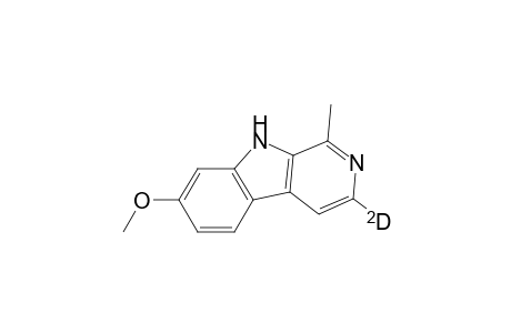 1-Methyl-7-methoxy-.beta.-carboline-D1