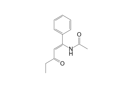 N-[(Z)-3-Oxo-1-phenylpent-1-enyl]acetamide