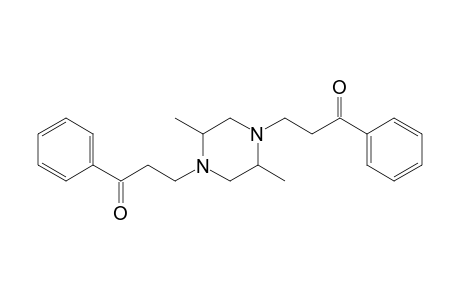 3-[2,5-dimethyl-4-(3-oxidanylidene-3-phenyl-propyl)piperazin-1-yl]-1-phenyl-propan-1-one