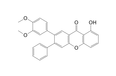 7-(3,4-Dimethoxyphenyl)-1-hydroxy-6-phenyl-9H-xanthen-9-one