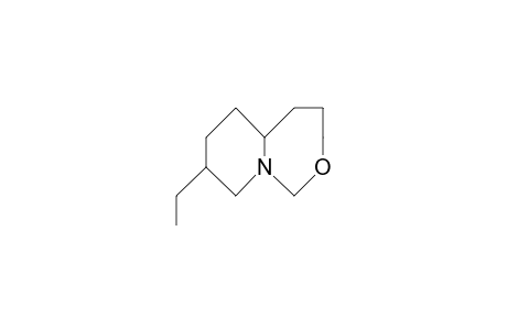 cis-(H-5a,H-8)-8-Ethyl-perhydro-pyrido(1,2-C)(1,3)oxazepine