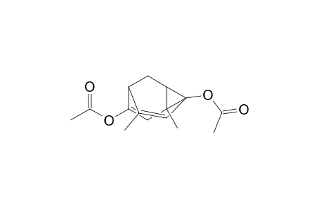 Tricyclo[3.3.1.0(2,8)]nona-3,6-diene-2,6-diol, 4,8-dimethyl-, diacetate, (.+-.)-