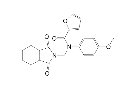 N-[(1,3-dioxooctahydro-2H-isoindol-2-yl)methyl]-N-(4-methoxyphenyl)-2-furamide
