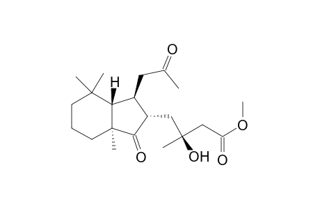 1H-Indene-2-butanoic acid, octahydro-.beta.-hydroxy-.beta.,3a,7,7-tetramethyl-3-oxo-1-(2-oxopropyl)-, methyl ester, [1R-[1.alpha.,2.beta.(S*),3a.beta.,7a.alpha.]]-