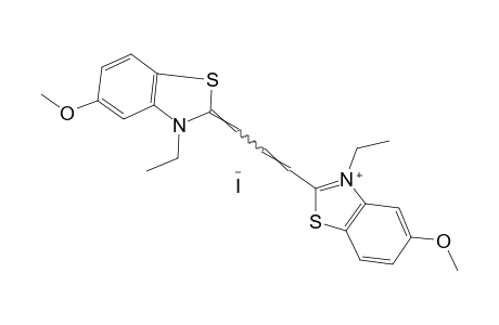 3-ETHYL-2-[3-(3-ETHYL-5-METHOXY-2-BENZOTHIAZOLINYLIDENE)PROPENYL]-5-METHOXYBENZOTHIAZOLIUM IODIDE
