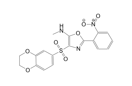 5-oxazolamine, 4-[(2,3-dihydro-1,4-benzodioxin-6-yl)sulfonyl]-N-methyl-2-(2-nitrophenyl)-