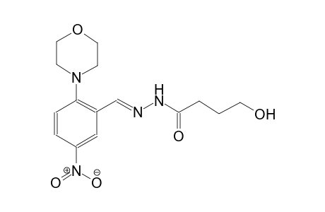 4-hydroxy-N'-{(E)-[2-(4-morpholinyl)-5-nitrophenyl]methylidene}butanohydrazide