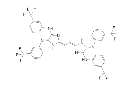 4,4'-Bis(3-trifluoromethylphenylamino)-5,5'-bis(3-trifluoromethylphenylimino)-2,5,2',5'-tetrahydro-1H,1'H-2,2'-ethane-1,2-diylidenebisimidazole