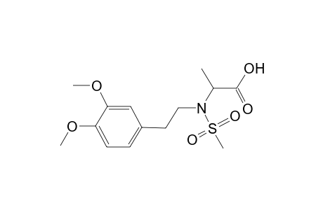 N-[2-(3,4-Dimethoxyphenyl)ethyl]-N-methanesulfonylalanine