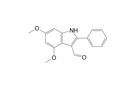 4,6-Dimethoxy-3-formyl-2-phenylindole