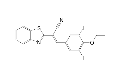 (2E)-2-(1,3-benzothiazol-2-yl)-3-(4-ethoxy-3,5-diiodophenyl)-2-propenenitrile