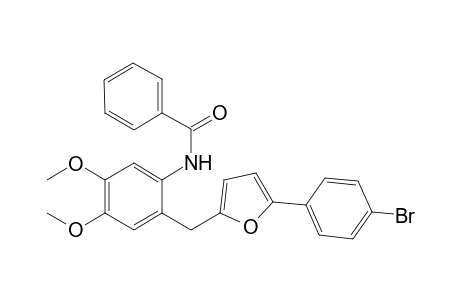 N-(2-{[5-(4-Bromophenyl)-2-furyl]methyl}-4,5-dimethoxyphenyl)benzamide