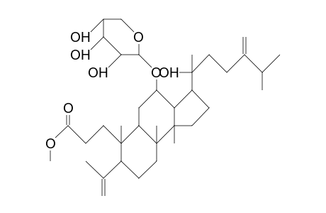 (12R,20S)-12-O.beta.-D-Xylopyranosyl-20-hydroxy-24-methylene-3,4-secodammar-4(28)-en-3-oic acid, methyl ester