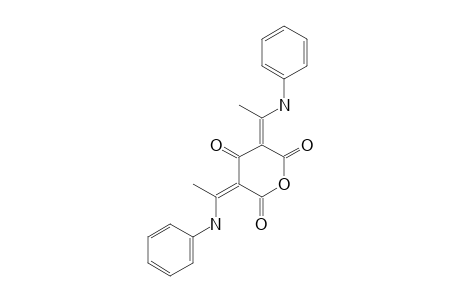 (3Z,5Z)-3,5-bis[1-(phenylamino)ethylidene]oxane-2,4,6-trione