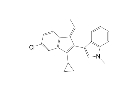3-[(11E)-1-Ethylidene-3-cyclopropyl-5-chloro-1H-inden-2-yl]-1-methyl-1H-indole