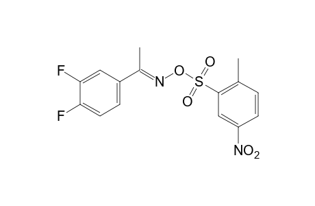 3',4'-difluoroacetophenone, O-[(5-nitro-o-tolyl)sulfonyl]oxime