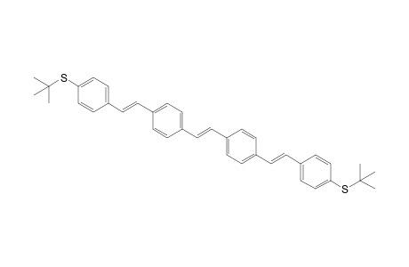 1-(tert-butylthio)-4-[(E)-2-[4-[(E)-2-[4-[(E)-2-[4-(tert-butylthio)phenyl]ethenyl]phenyl]ethenyl]phenyl]ethenyl]benzene