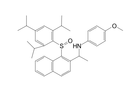 (R*s,S*)-N-(p-methoxyphenyl)-1-[1-(2,4,6-triisopropylphenylsulfinyl)-2-naphthyl]ethylamine