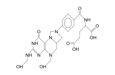 N2,8-Bis(hydroxymethyl)-5,10-methylene-5,6,7,8-tetrahydro-L-folic acid