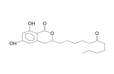 1H-2-BENZOPYRAN-1-ONE, 3,4-DIHYDRO-6,8-DIHYDROXY-3-(6-OXOUNDECYL)-