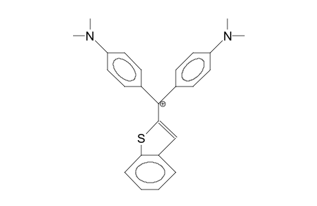 (2-Benzothienyl)-bis(4-<N,N-dimethylamino>-phenyl)-methyl cation