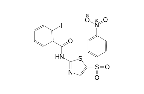 2-iodo-N-{5-[(4-nitrophenyl)sulfonyl]-1,3-thiazol-2-yl}benzamide