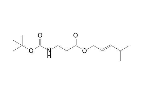 (E)-4-Methylpent-2-enyl 3-(tert-butoxycarbonylamino)propanoate