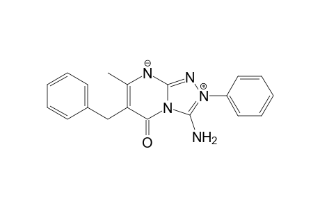 3-Amino-6-benzyl-7-methyl-5-oxo-2-phenyl-5H-[1,2,4]triazolo[4,3-a]-pyrimidin-2-ium-8-ide