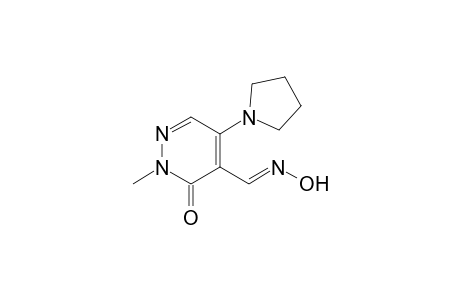 4-[(E,Z)-(Hydroxyimino)methyl]-2-methyl-5-(pyrrolidin-1-yl)pyridazin-3(2H)-one