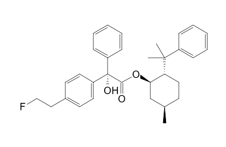 (1R,2S,5R)-5-Methyl-2-(1-methyl-1-phenylethyl)cyclohexyl (S)-.alpha.-hydroxy-.alpha.-(4-[2-fluoroethyl]phenyl)benzeneacetate