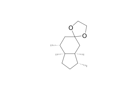 Spiro[1,3-dioxolane-2,5'-[5H]indene], octahydro-3',3'a,7',7'a-tetramethyl-, (3'.alpha.,3'a.alpha.,7'.alpha.,7'a.alpha.)-(.+-.)-