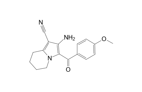 1-Indolizinecarbonitrile, 2-amino-5,6,7,8-tetrahydro-3-(4-methoxybenzoyl)-