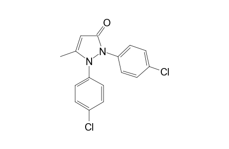 1,2-BIS-(4-CHLOROPHENYL)-1,2-DIHYDRO-5-METHYL-3H-PYRAZOL-3-ONE